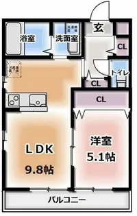 大日レジデンスエルサス【3階】の間取り
