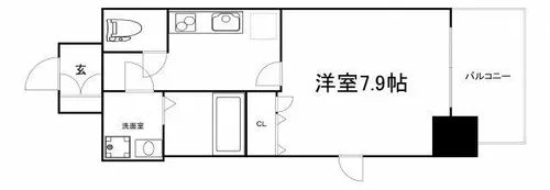 アーデン谷町【8階】の間取り