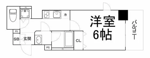 大阪府大阪市北区天満2丁目【マンション】の間取り