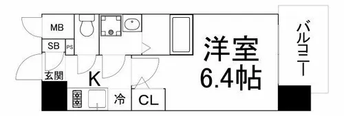 エスリード ザ・イーストレジデンス大阪城【2階】の間取り