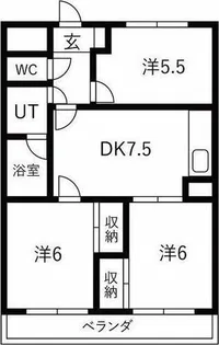 グリーンプラザ池上台【203号室】の間取り