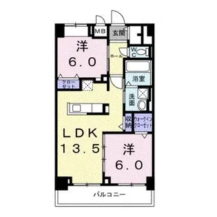 KUNIO【504号室】の間取り