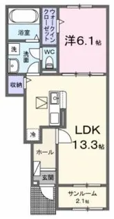 リアン寿 A【104号室】の間取り