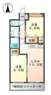 Rising Sun【1階】の間取り