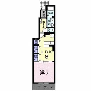 サンリット・グレイス【1階】の間取り