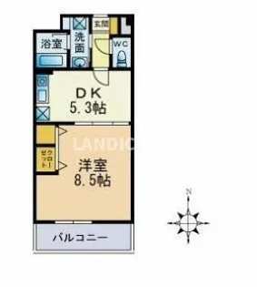 アドラブール干隈【6階】の間取り