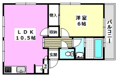 マンション福寿苑【202号室】の間取り