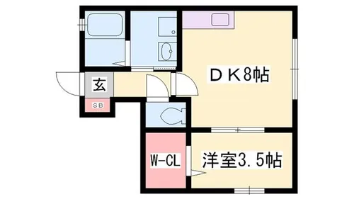コンフォート青山C【110号室】の間取り