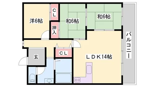 ハイツA&G【505号室】の間取り