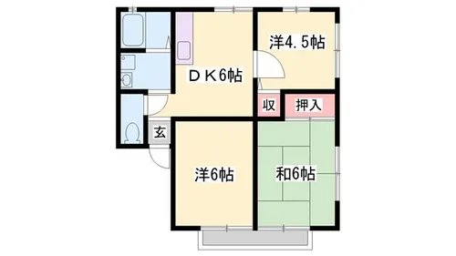 ローゼンハイム【1階】の間取り