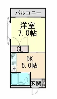 城ノ下ハイツ A棟【1階】の間取り