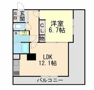 フォーラム六甲【9階】の間取り
