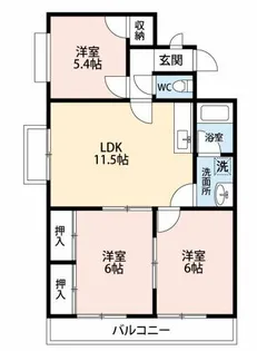 シャンピア【2階】の間取り