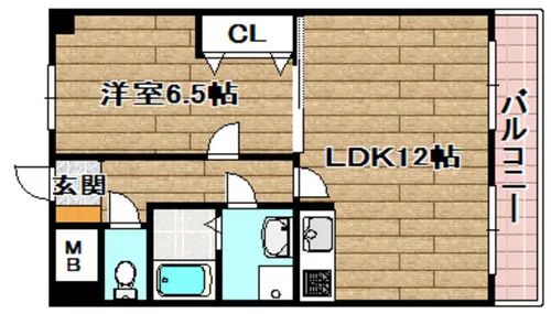 サンツエルブ【3階】の間取り
