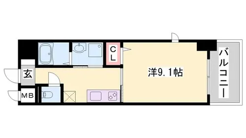 カーサ イーグレット【7階】の間取り