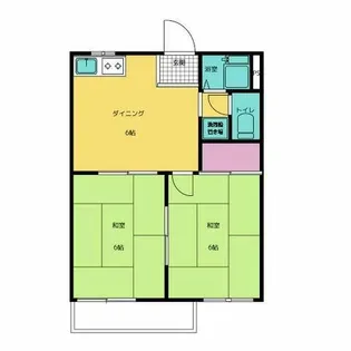 ハイツ上里【202号室】の間取り
