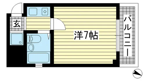 リーグレック元町【302号室】の間取り