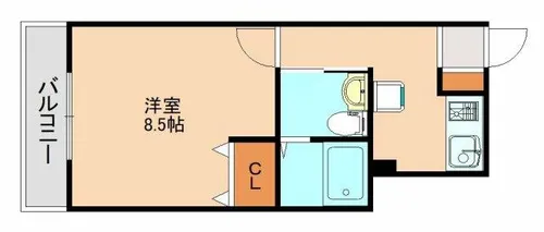 メゾンミルフィーユ折立【2階】の間取り