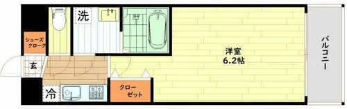 ワールドアイ梅田WEST【8階】の間取り