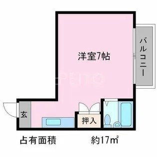 メゾンドアリス【4階】の間取り