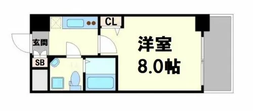セレニテ北久宝寺【4階】の間取り