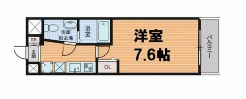 1Kの間取り画像