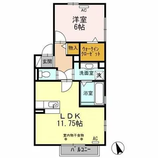 アムール天神【2階】の間取り