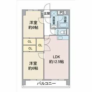 レージュ吉根【303号室】の間取り