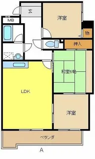 スリーシャイン大磯【7階】の間取り