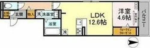 セレスティア森末町【2階】の間取り