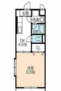 ヴィラ・コパン【101号室】の間取り