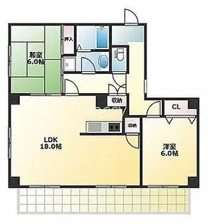 ビオトープ末吉橋【3階】の間取り