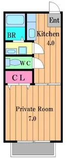 木下ハイツ【1階】の間取り