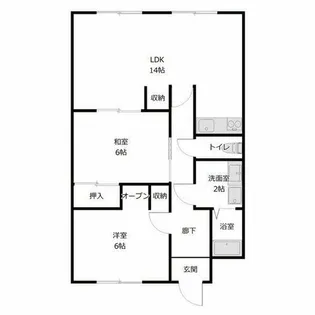 ピボットマンション池下【203号室】の間取り