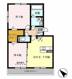 K.I.ハイツ【3階】の間取り
