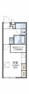レオパレス大門【2階】の間取り