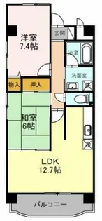 ホワイトロートス【3階】の間取り