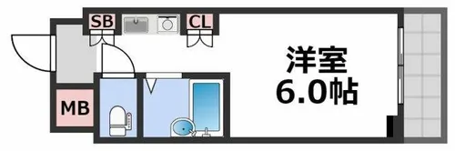 エムロード玉造【6階】の間取り