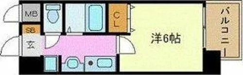 プレサンス名古屋駅前【9階】の間取り
