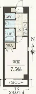 プルミエ千成【1階】の間取り