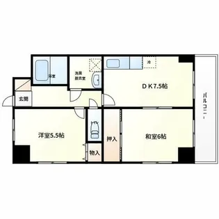 デイグラン長居公園【4階】の間取り