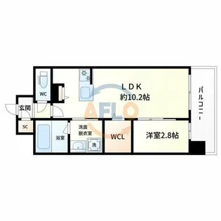 1LDKの間取り画像