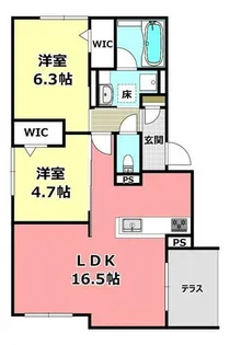 D-residence南茨木【1階】の間取り