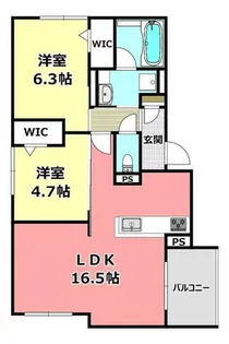 D-residence南茨木【2階】の間取り
