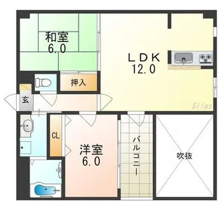 アレグレット高石【5階】の間取り