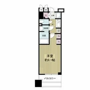 LASANTE京橋【5階】の間取り