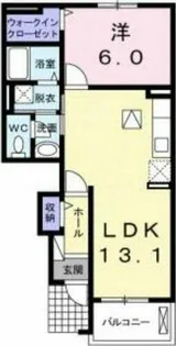 アロッジオニッコウⅡ【1階】の間取り