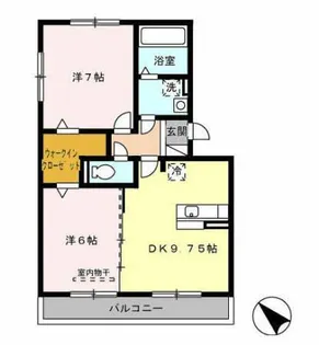 K.I.ハイツ【3階】の間取り