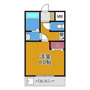 メゾンドアンジュ【3階】の間取り