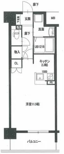 大拓ハイツ22【2階】の間取り